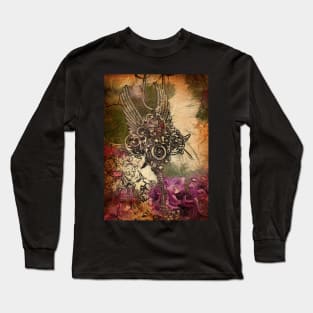 Steampunk. Key with wings Long Sleeve T-Shirt